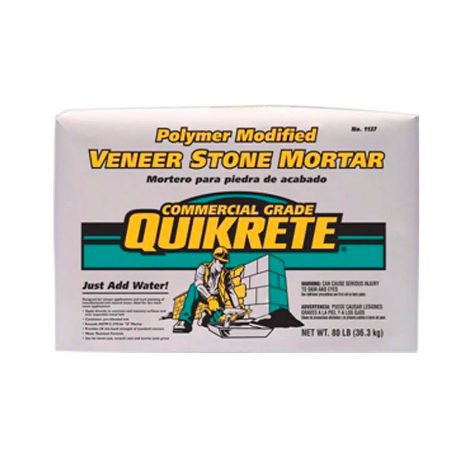 Quikrete Polymer Modified Veneer Stone Mortar - 80 lb Bag  - 1137-85