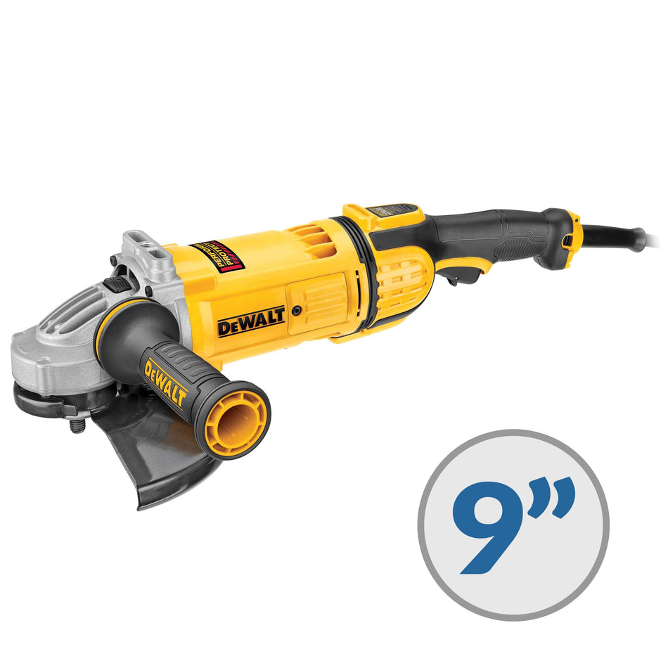 Dewalt 9 in. 4.9 HP Electric Angle Grinder, No-Lock (6,500 rpm) - DWE4599N