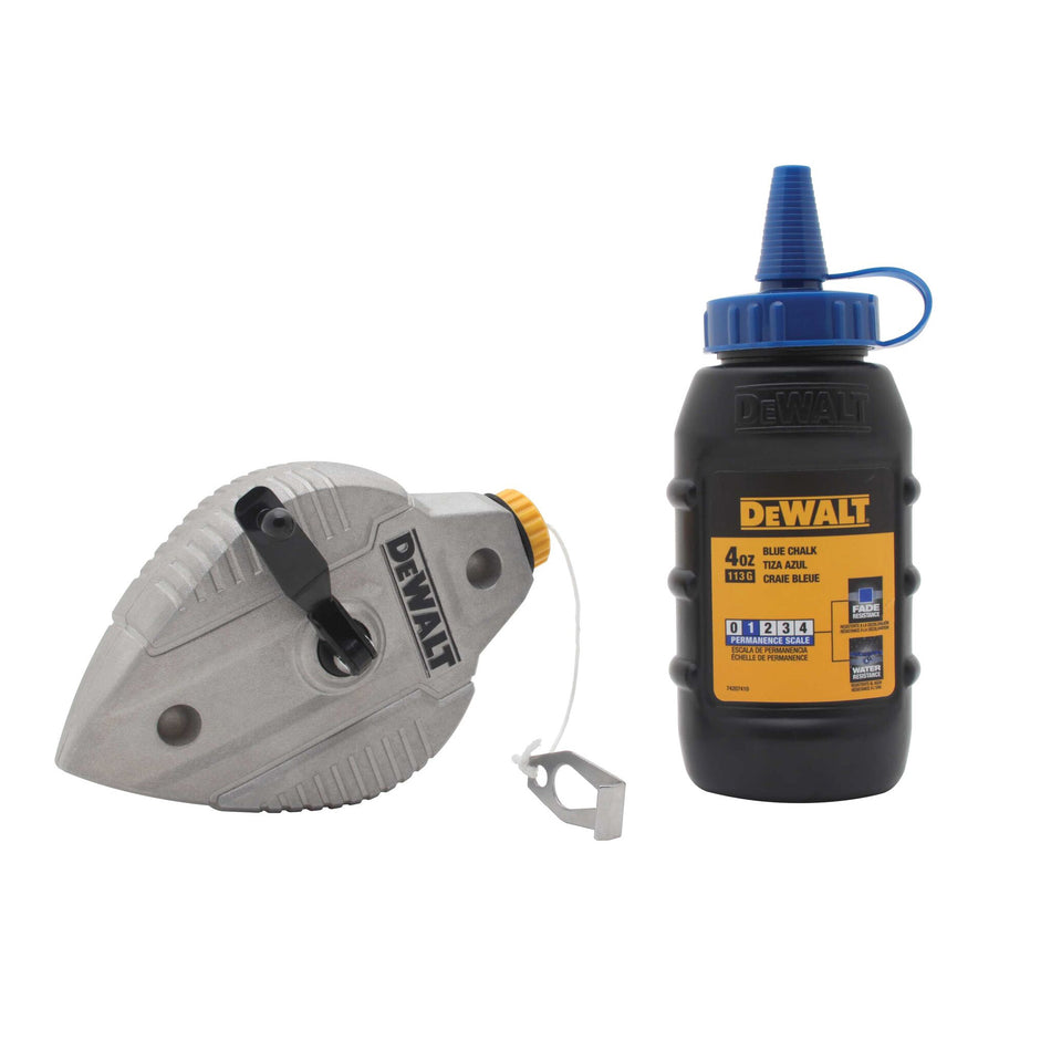 Dewalt Cast Aluminum Chalk Reel With Blue Chalk - DWHT47309L