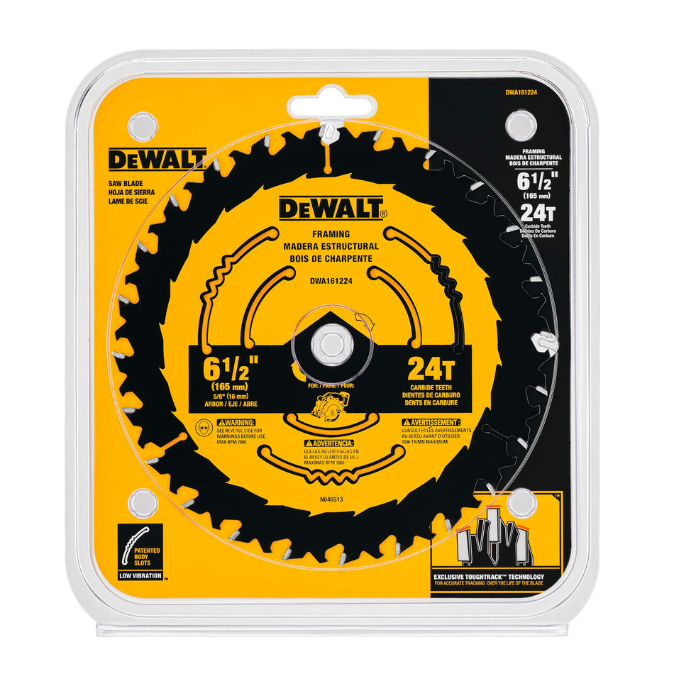 Dewalt 6-1/2 in. Circular Saw Blade - DWA161224