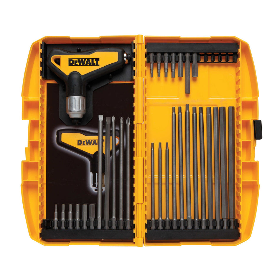 Dewalt 31 Piece Ratcheting T Handle Hex Key Set - DWHT70265