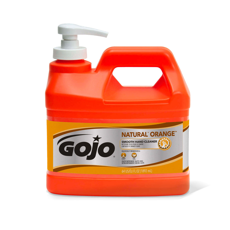 GOJO Natural Orange Pumice Hand Cleaner - 1 Gal. With Pump - 0955-02