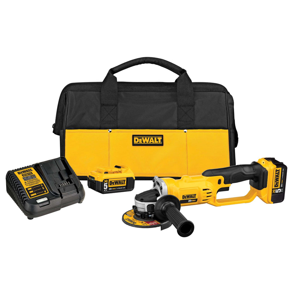 Dewalt 20V MAX Lithium Ion Angle Grinder Tool Kit - DCG412P2