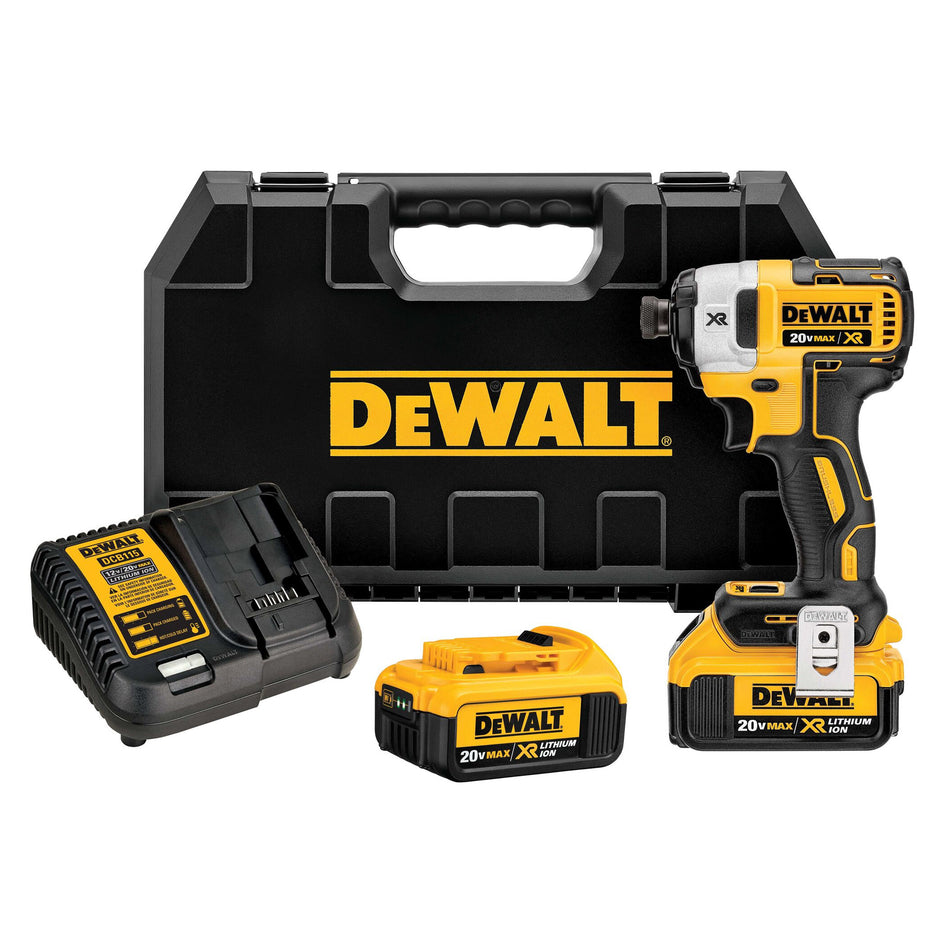 Dewalt 20V MAX XR 1/4 in. 3-Speed Impact Driver Kit (4.0Ah) - DCF887M2