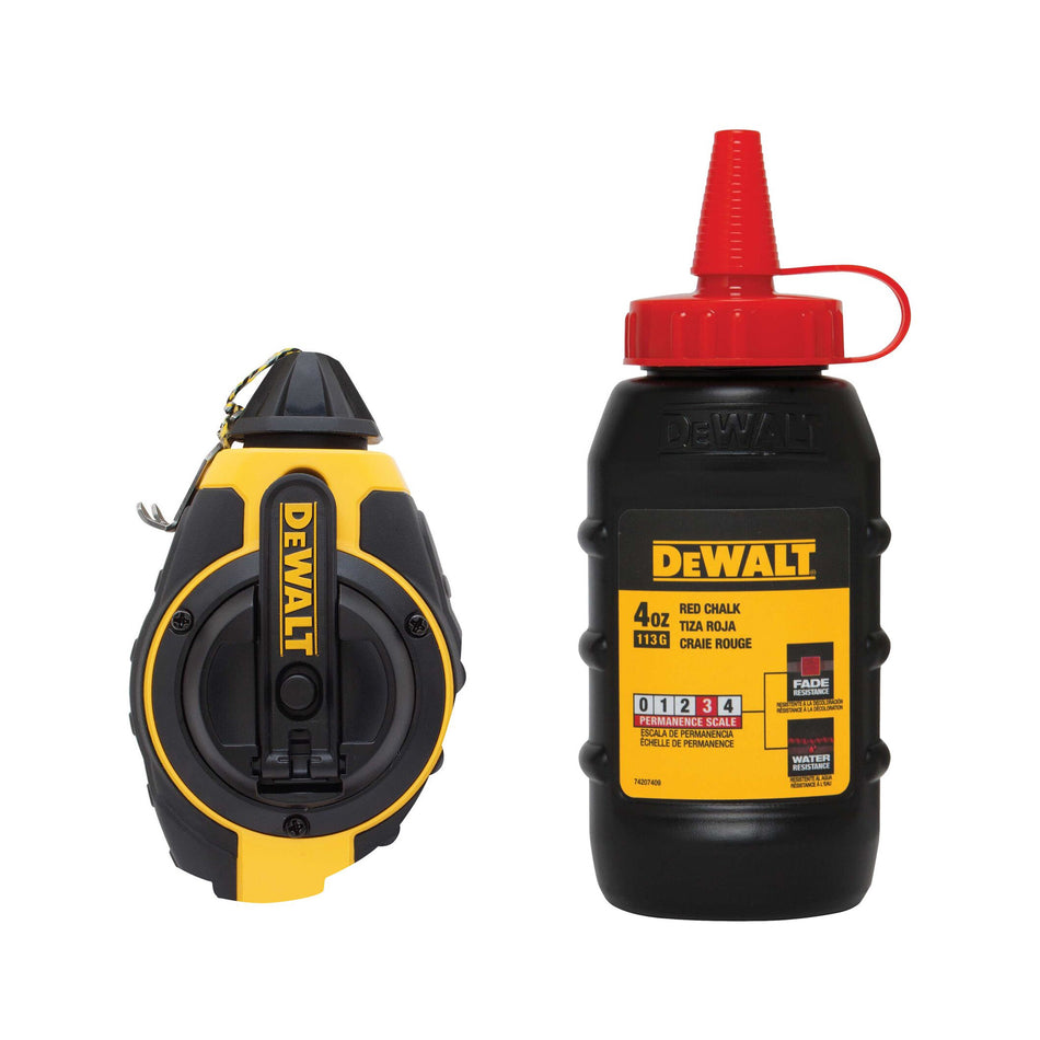 Dewalt 3:1 Chalk Reel With Red Chalk - DWHT47374L