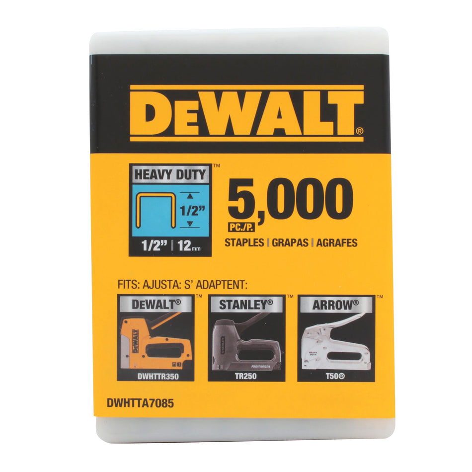 Dewalt 1/2 in. Heavy Duty Staple (5,000 Pk) - DWHTTA7085
