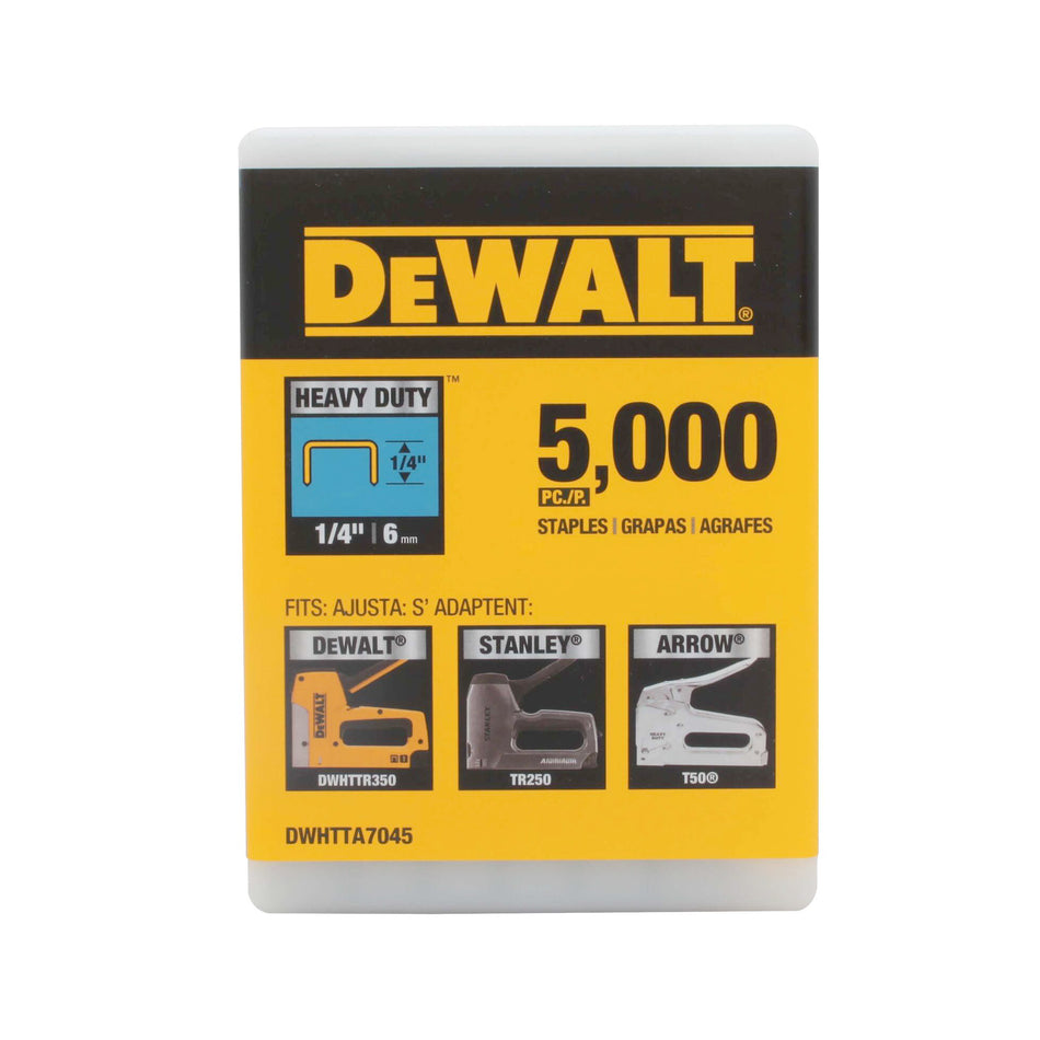 Dewalt 1/4 in. Heavy Duty Staples (5000) - DWHTTA7045