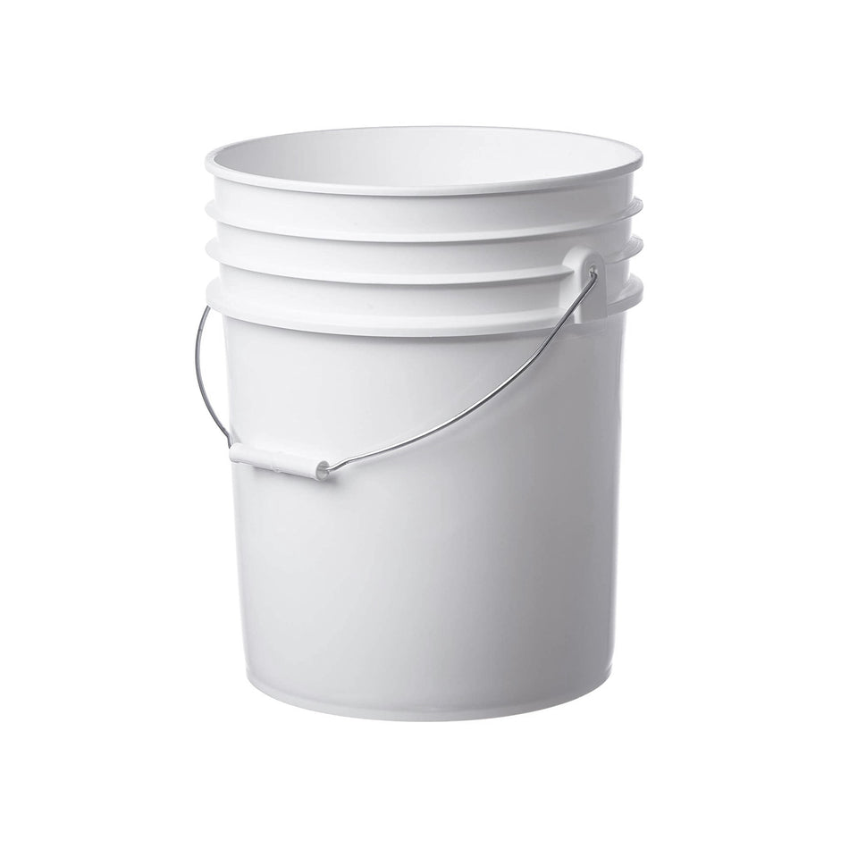 White Plastic Bucket - 5 Gallon