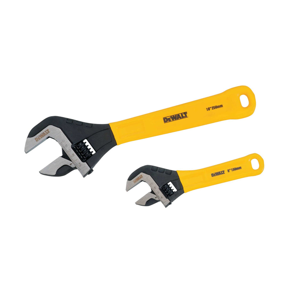 Dewalt Dip Grip Adjustable Wrench - 2 Pack - DWHT75497