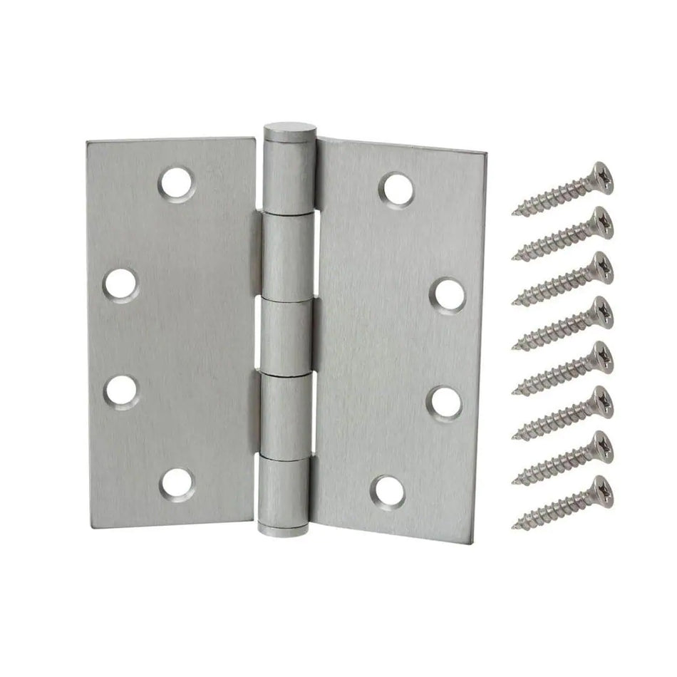 Commercial Grade 4" Satin Chrome Door Hinge