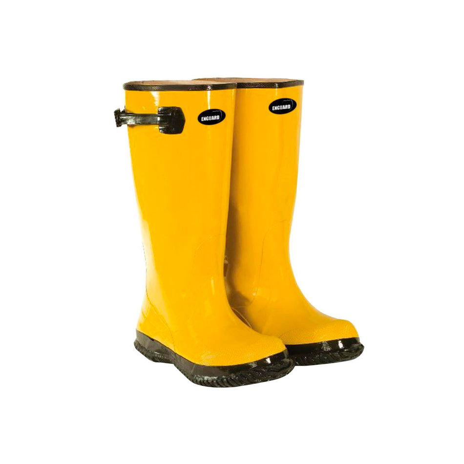 Yellow Rubber Slush Boots - Size 14 -  Enguard