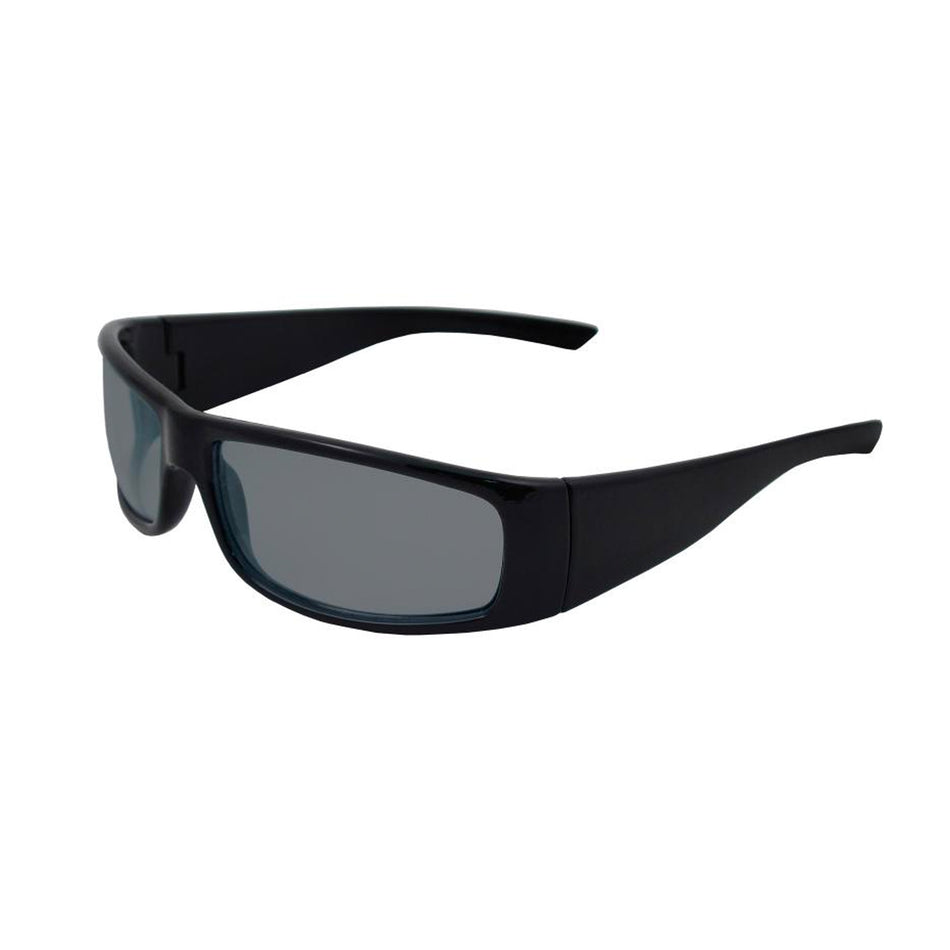 Safety Glasses - Black/Grey - Hard Coated Polycarbonate Lenses - ERB 18026