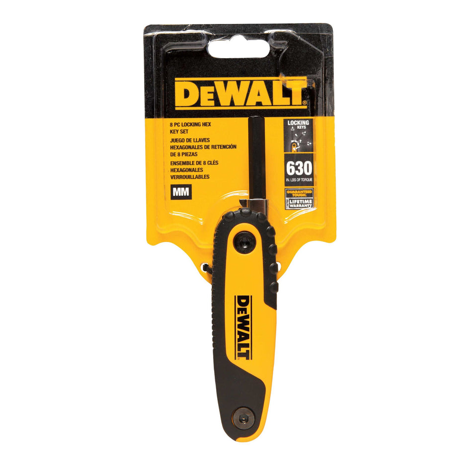 Dewalt Folding/Locking Hex Key Sets (mm) - DWHT70263M