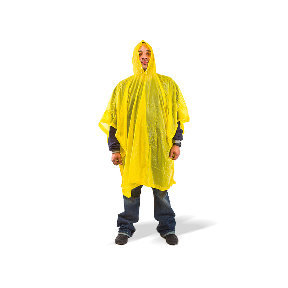 Hooded Rain Poncho - One Size Fits All