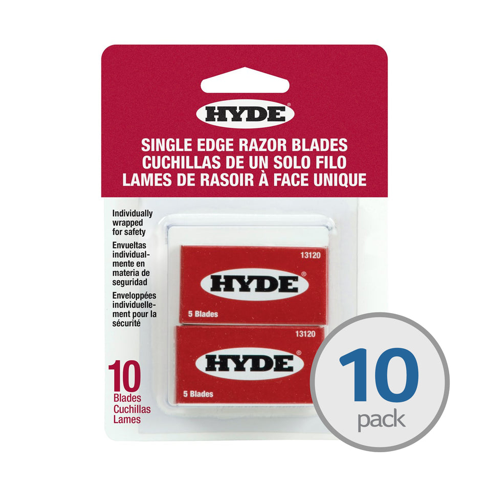 Hyde Single Edge Razor Blades - 10 Pack - 13110