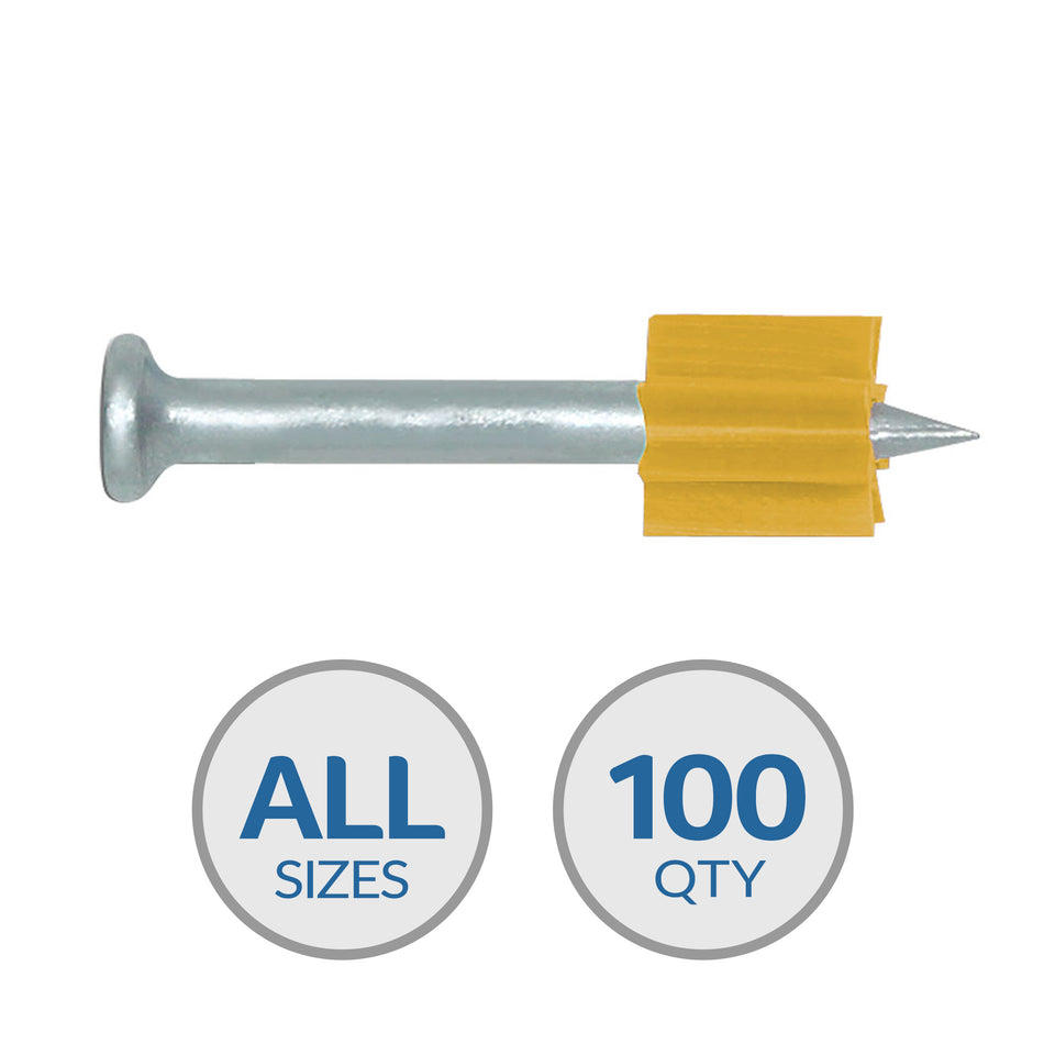0.300 in. Diameter Head Drive Pins - All Sizes - 100 Per Box