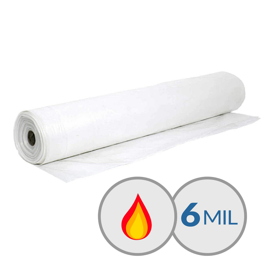 Plastic Sheeting 20 ft. x 100 ft - 6 Mil - Fire Rated