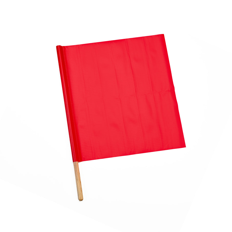 Handheld Red Safety Flag - 18 in.