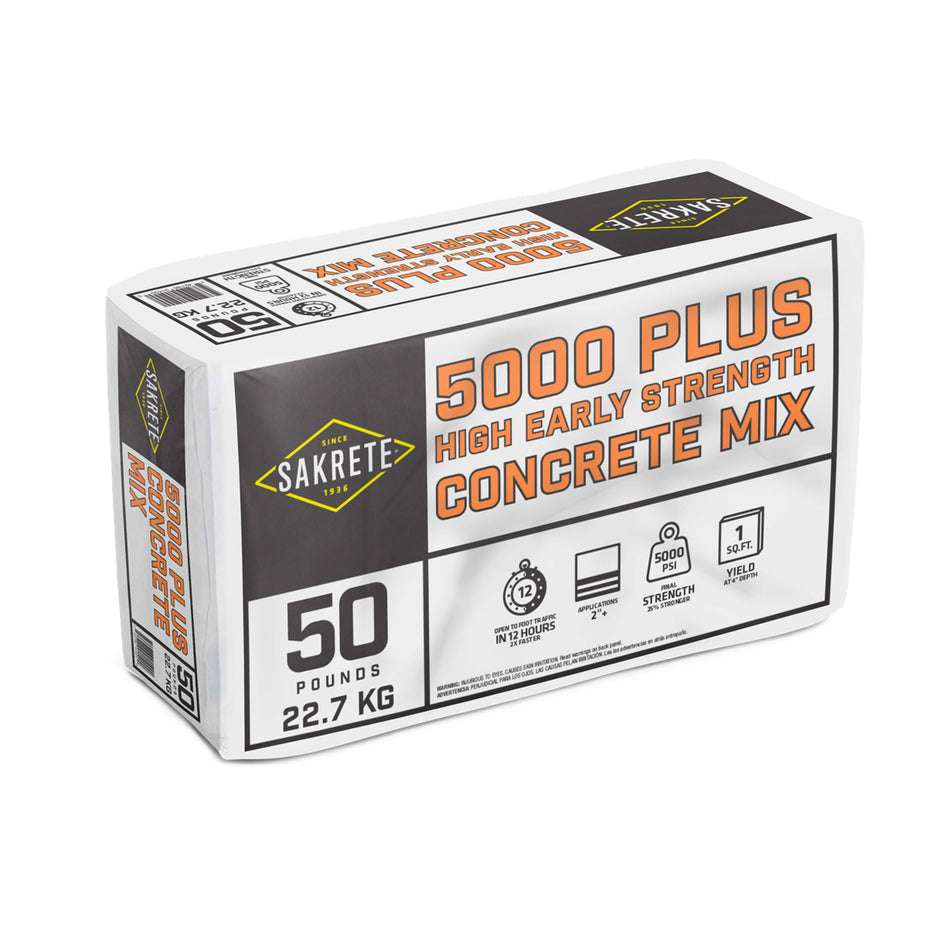 Sakrete 5000 Plus High Early Strength Concrete Mix - 50 lbs