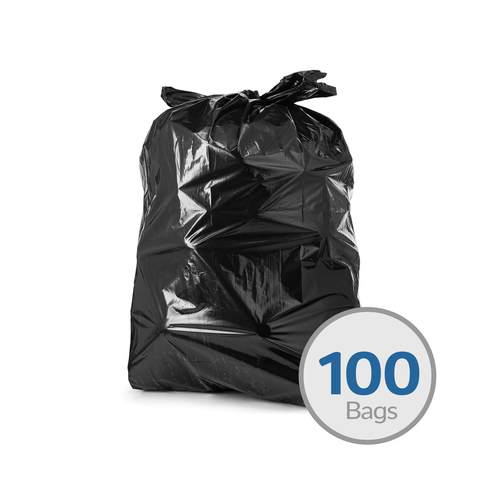 Trash Bags - 44 Gallon - 100 Bags (Rubbermaid Compatible)
